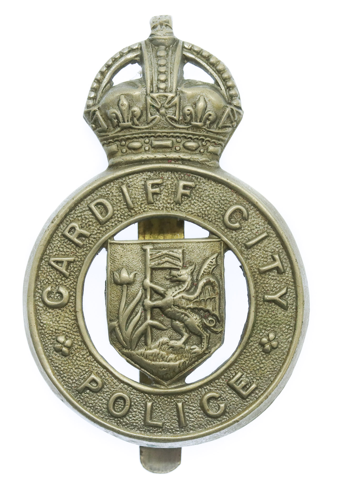 Cardiff City Police Cap Badge - King's Crown