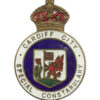 Cardiff City Special Constabulary Enamelled Lapel Badge - King's Crown