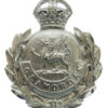 Glamorgan Constabulary Chrome Wreath Cap Badge - King's Crown