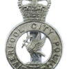Liverpool City Police Cap Badge - Queen's Crown