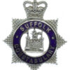 Suffolk Constabulary Senior Officer's Enamelled Cap Badge - Queen's Crown