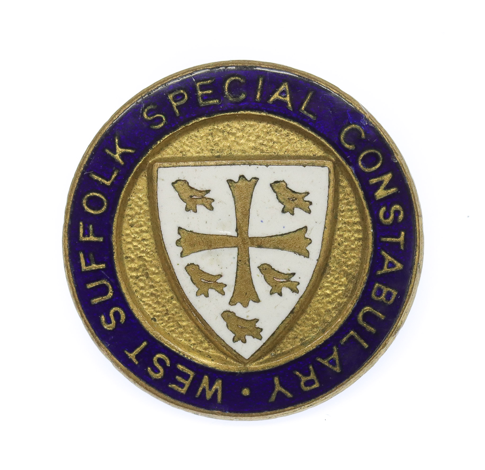 West Suffolk Special Constabulary Enamelled Lapel Badge