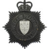 West Suffolk Constabulary Small Star Night Helmet Plate - Queen's Crown