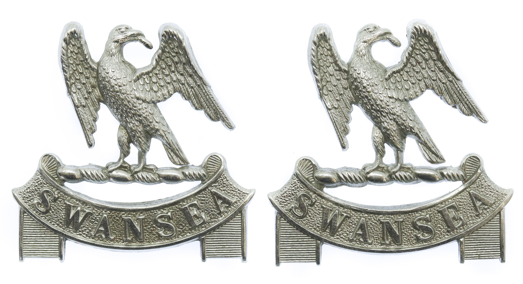 Pair of Swansea Borough Police Collar Badges