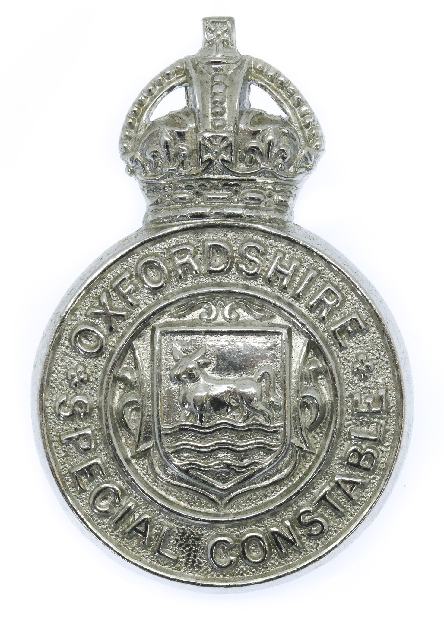 Oxfordshire Special Constabulary Cap Badge - King's Crown
