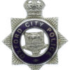 Oxford City Police Senior Officer's Enamelled Cap Badge - King's Crown