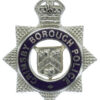 Grimsby Borough Police Senior Officer's Enamelled Cap Badge - King's Crown