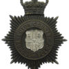 Luton County Borough Police Night Helmet Plate - King's Crown