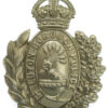 Luton Borough Police Wreath Helmet Plate - King's Crown