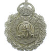 George V Devon Constabulary Wreath Helmet Plate - King's Crown