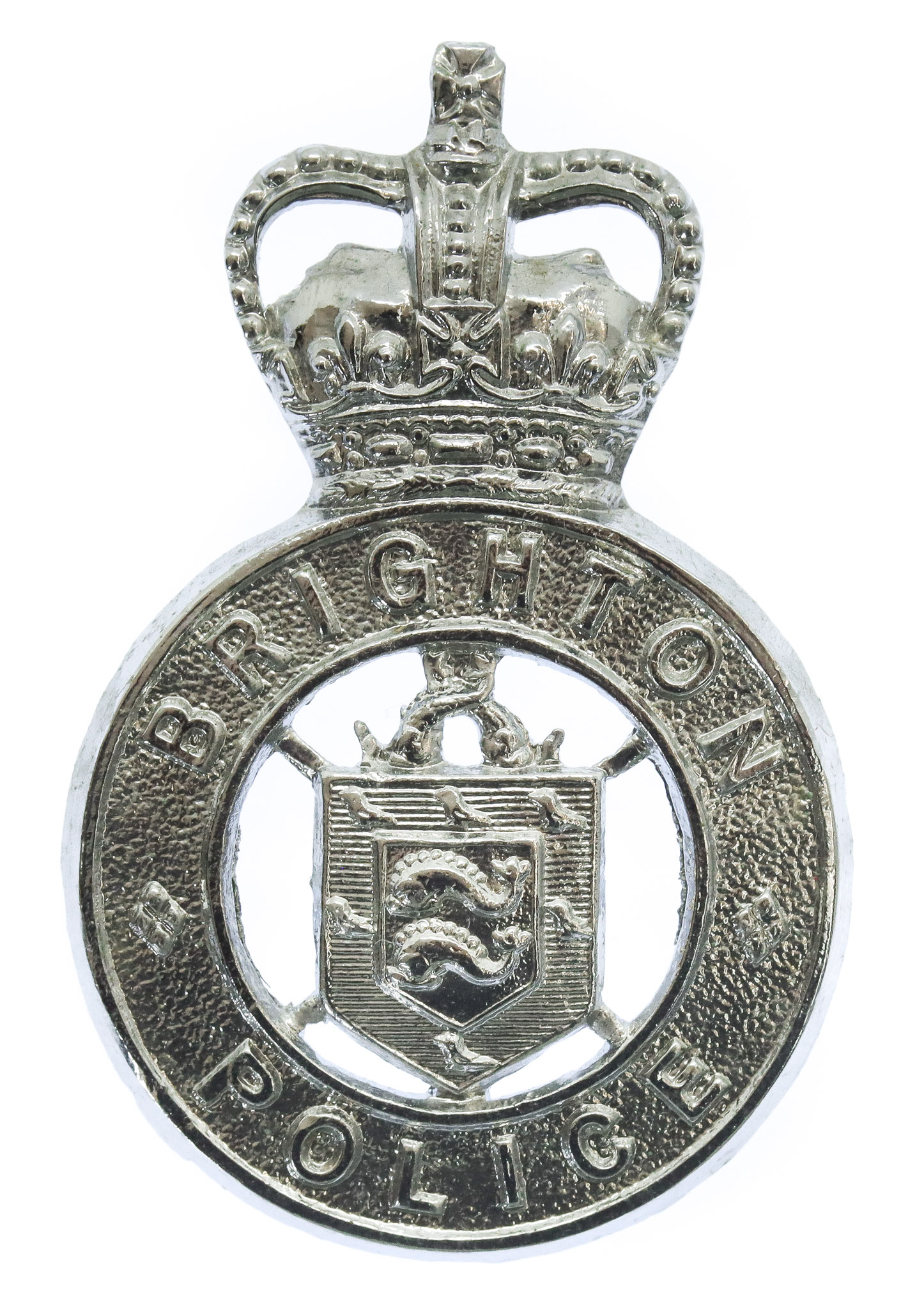 Brighton Borough Police Cap Badge - Queen's Crown
