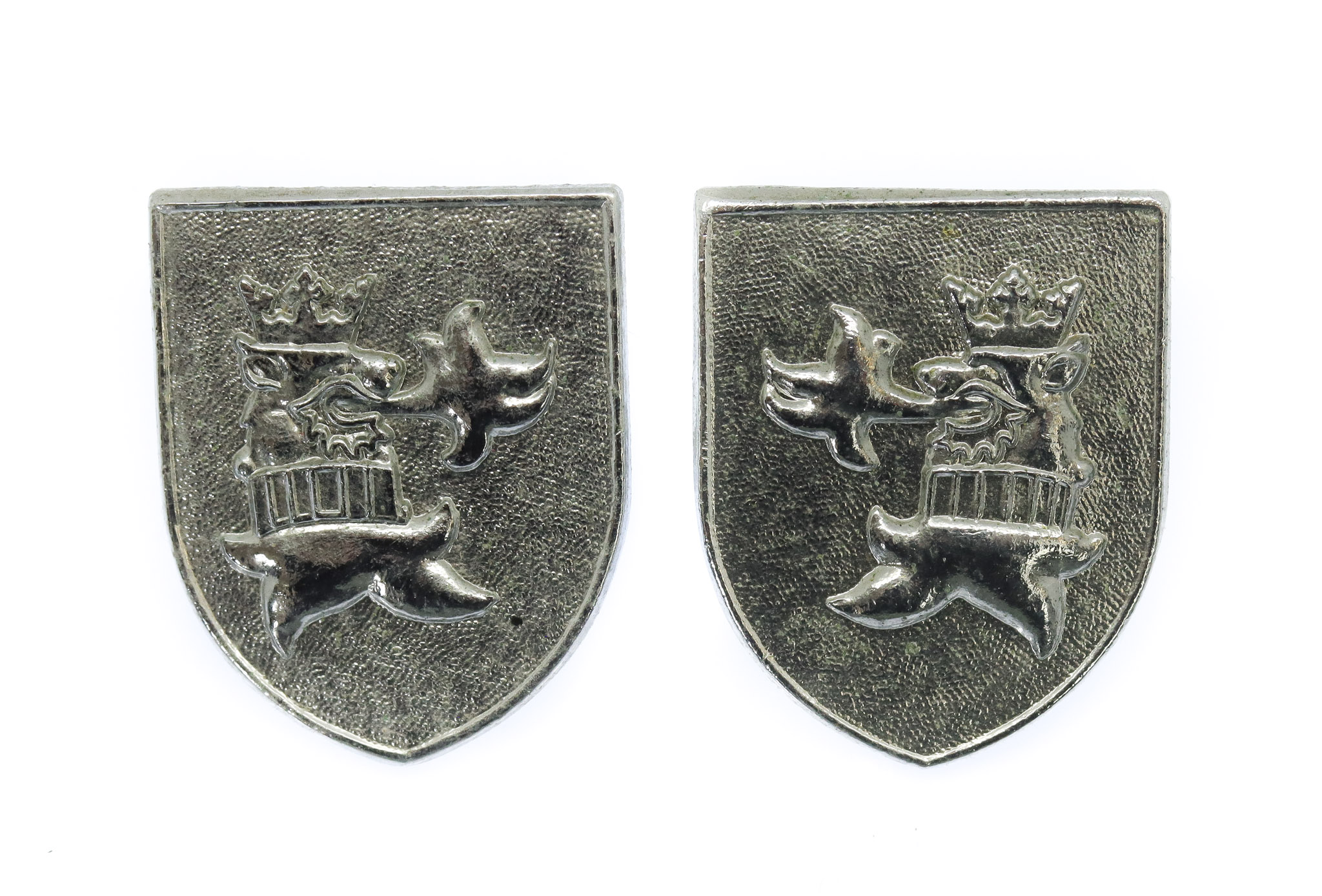 Pair of Cleveland Police Collar Badges