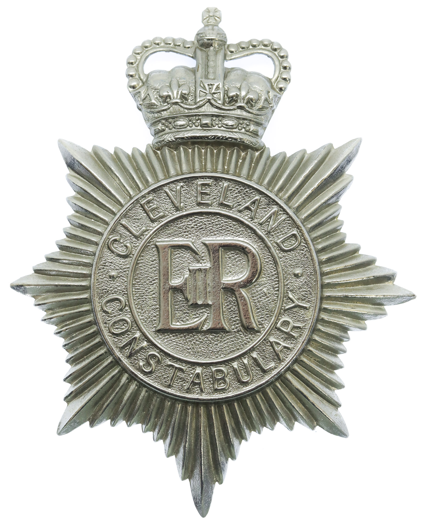 Cleveland Constabulary Helmet Plate - Queen's Crown