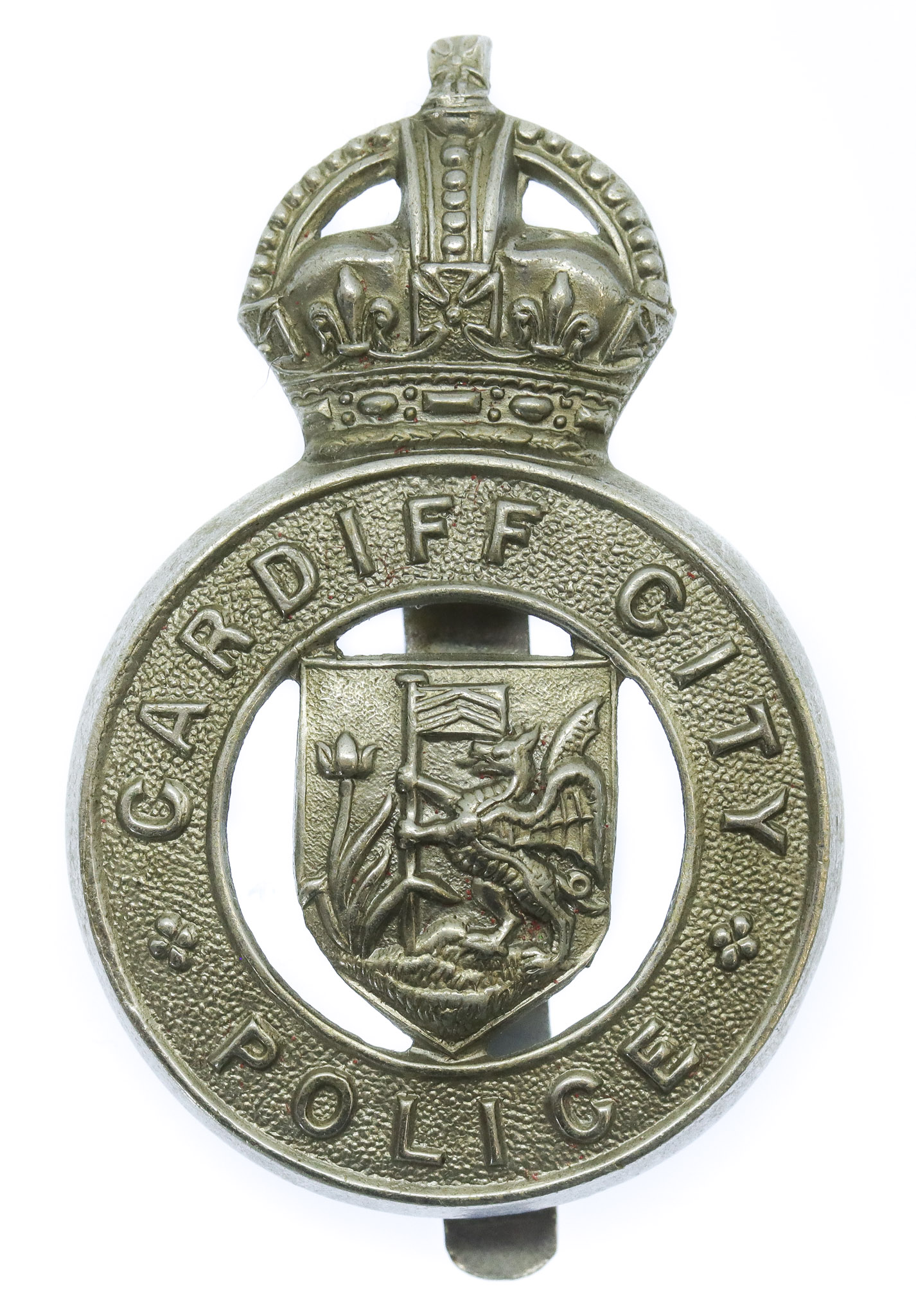 Cardiff City Police Cap Badge - King's Crown