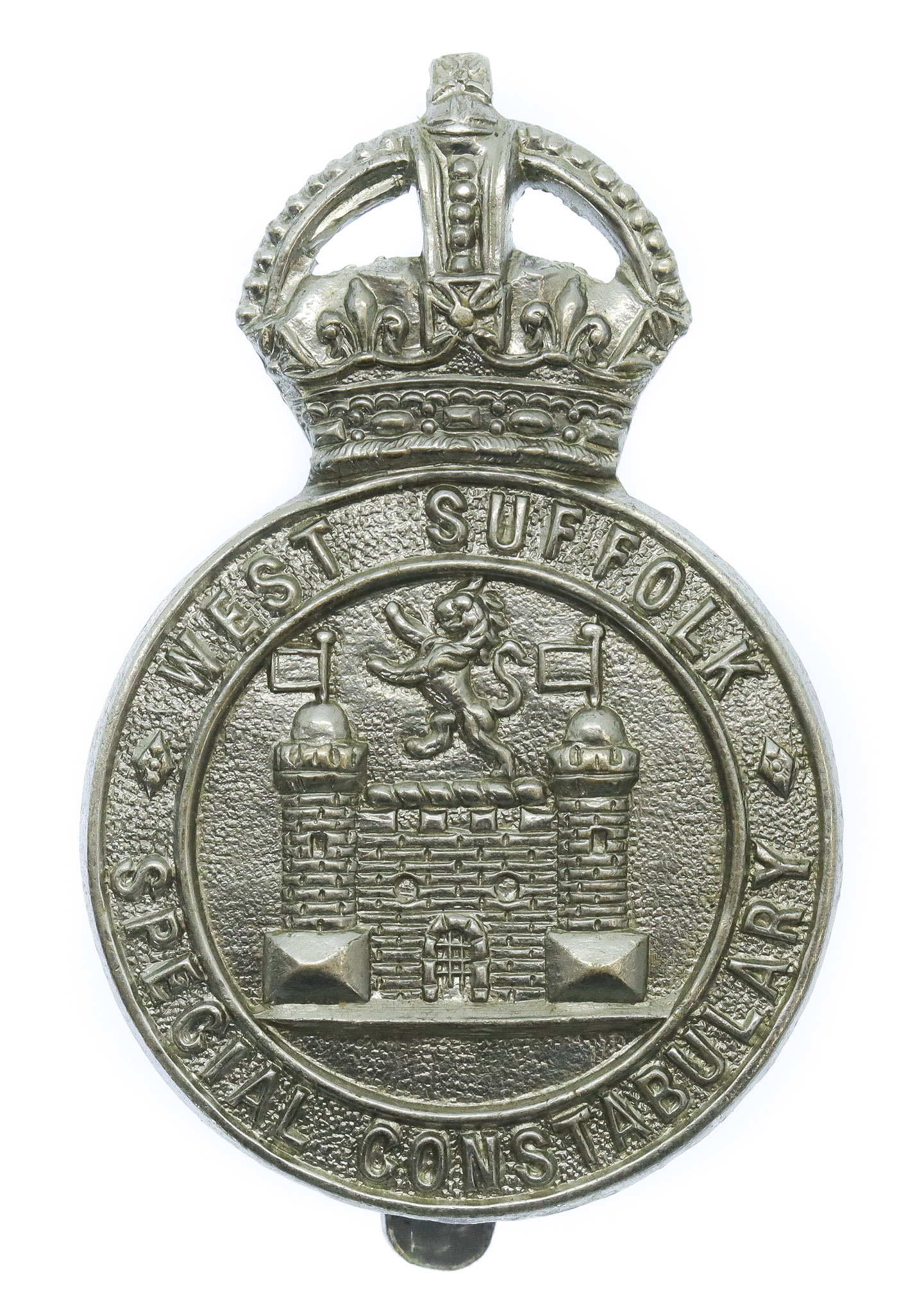 West Suffolk Special Constabulary Cap Badge - King's Crown
