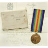 WW1 Victory Medal with Original Box and Transmittal Document - Pte. J.W. Thompson, King's Own Yorkshire Light Infantry (late Yorkshire Regiment) - Died of Wounds 16/9/16