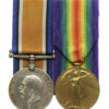WW1 British War & Victory Medal Pair - Pte. H. Nelson, King's Own Yorkshire Light Infantry - Wounded