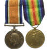 WW1 British War & Victory Medal Pair - Pte. G.H. Mitchell, Army Service Corps