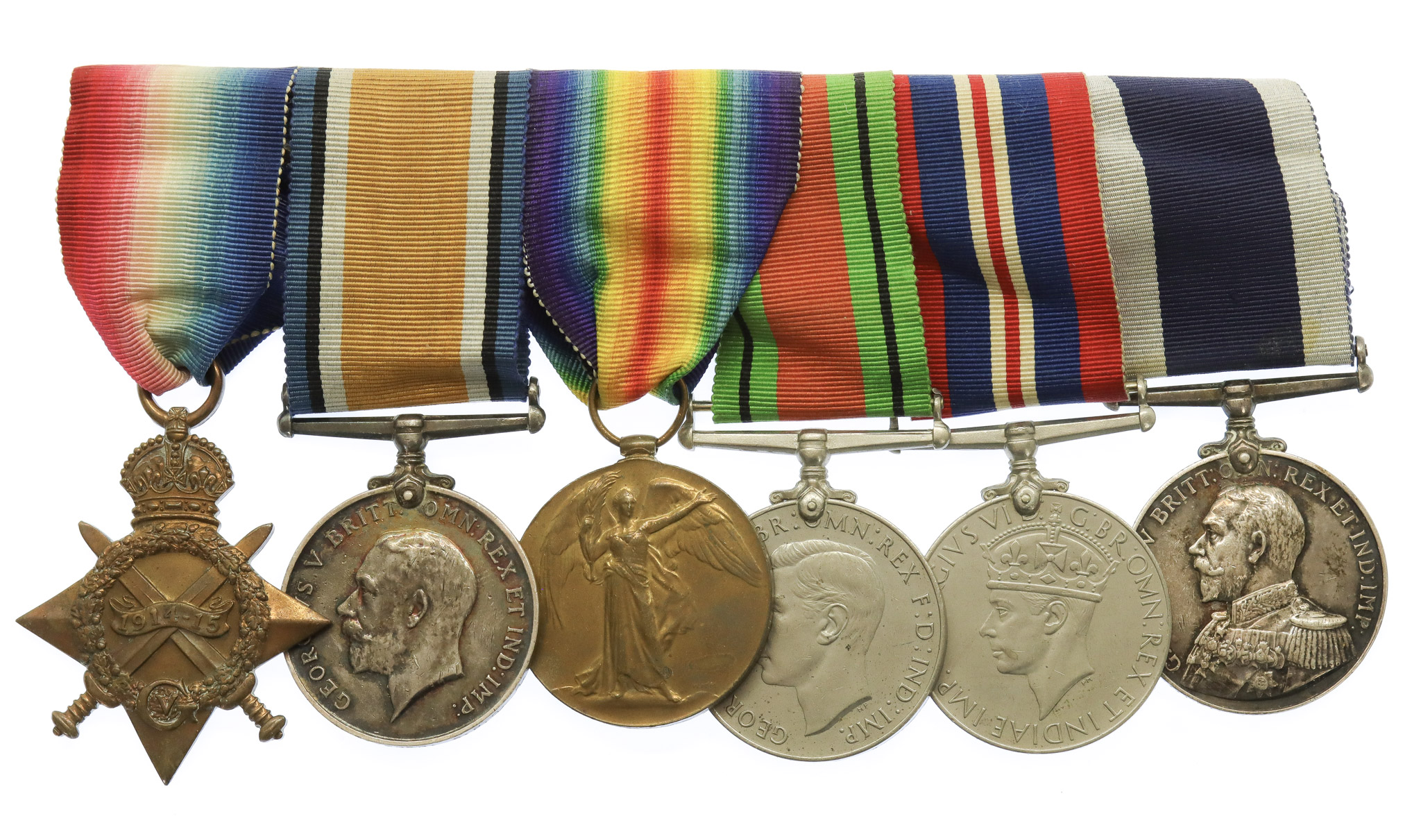 WW1 and WW2 Royal Navy Long Service Medal Group of Six - Ch. Sto. A.W. Harper, Royal Navy