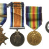 WW1 1914 Mons Star & Bar Medal Trio with Silver War Badge - Pte. R. Busby, 3rd Bn. Rifle Brigade