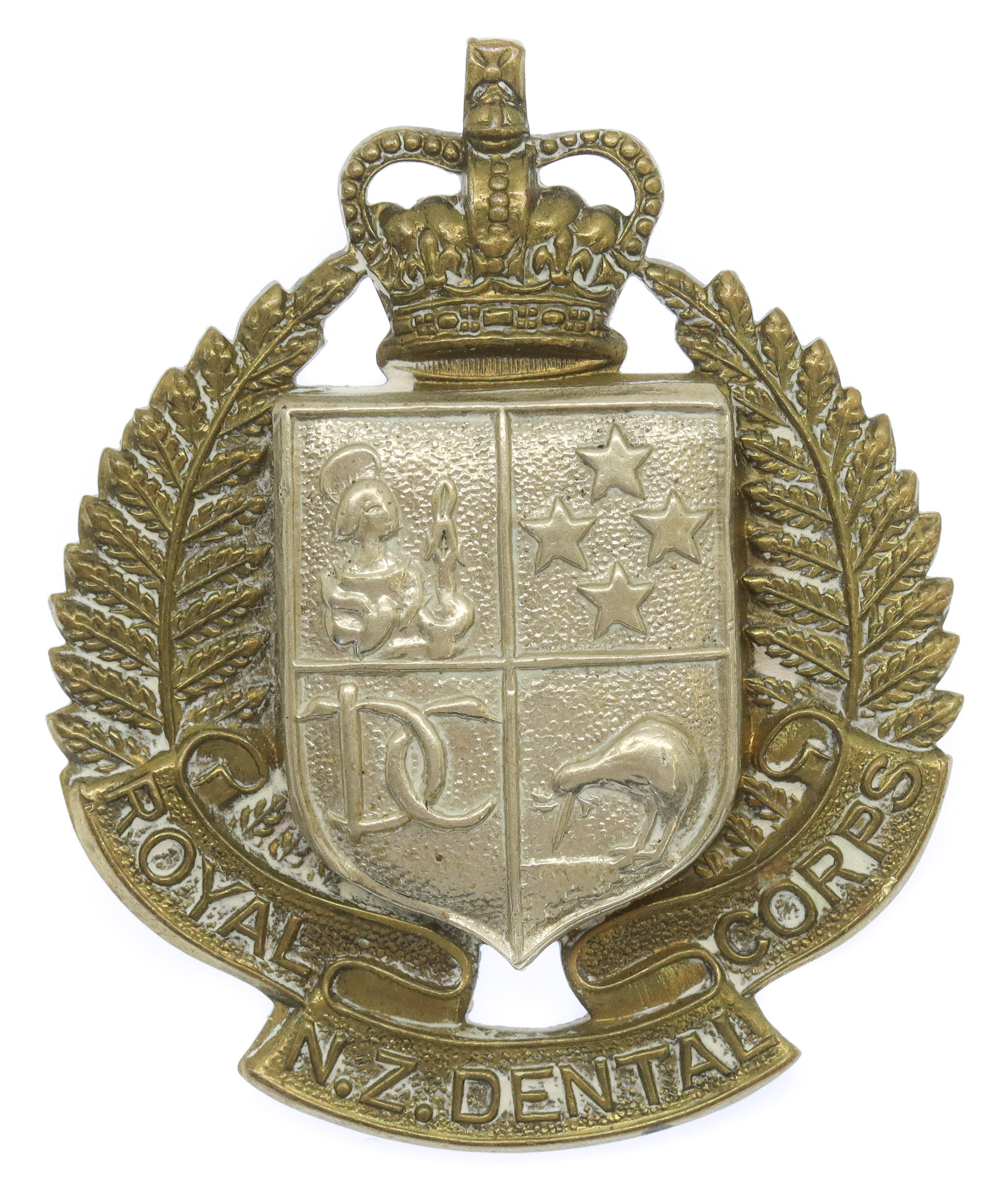 Royal New Zealand Dental Corps Cap Badge - Queen's Crown
