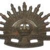 Australian Commonwealth Military Forces Slouch Hat Badge - King's Crown