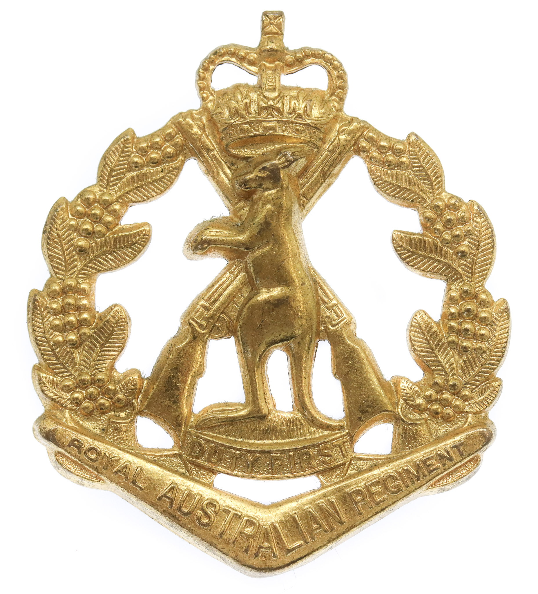 Royal Australian Regiment Cap Badge - Queen's Crown