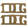 Pair of 1st King's Dragoon Guards (1.D.G.) Shoulder Titles