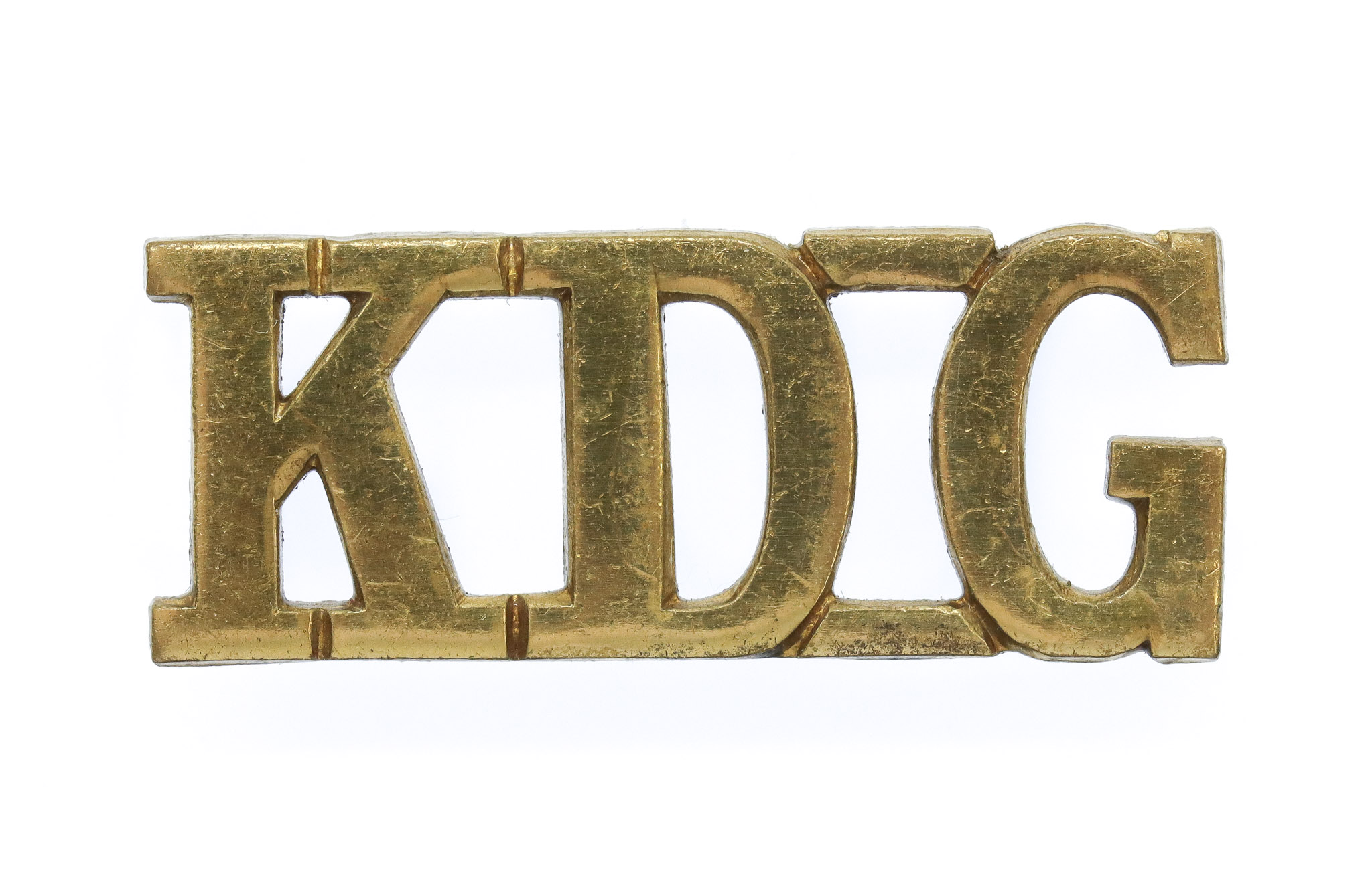 1st King's Dragoon Guards (K.D.G.) Shoulder Title