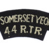 North Somerset Yeomanry 44th Royal Tank Regiment (NORTH SOMERSET YEOMANRY/44 R.T.R.) Cloth Shoulder Title