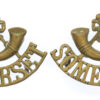 Pair of Somerset Light Infantry (Bugle/SOMERSET) Shoulder Titles