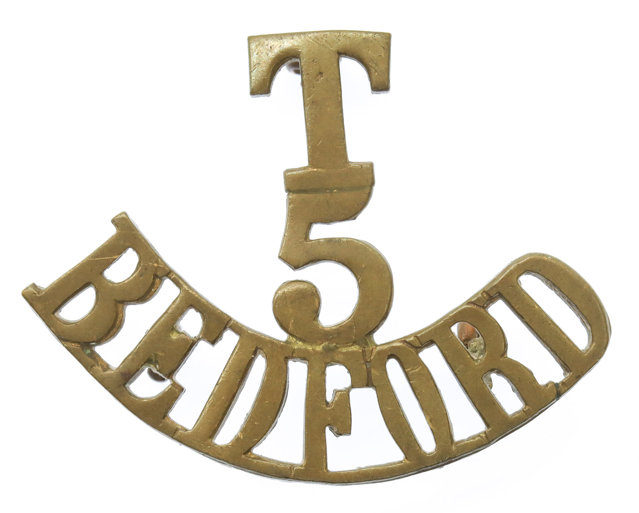 5th Territorial Bn. Bedfordshire Regiment (T/5/BEDFORD) Shoulder Title