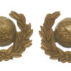 Pair of Royal Marines Brass Collar Badges