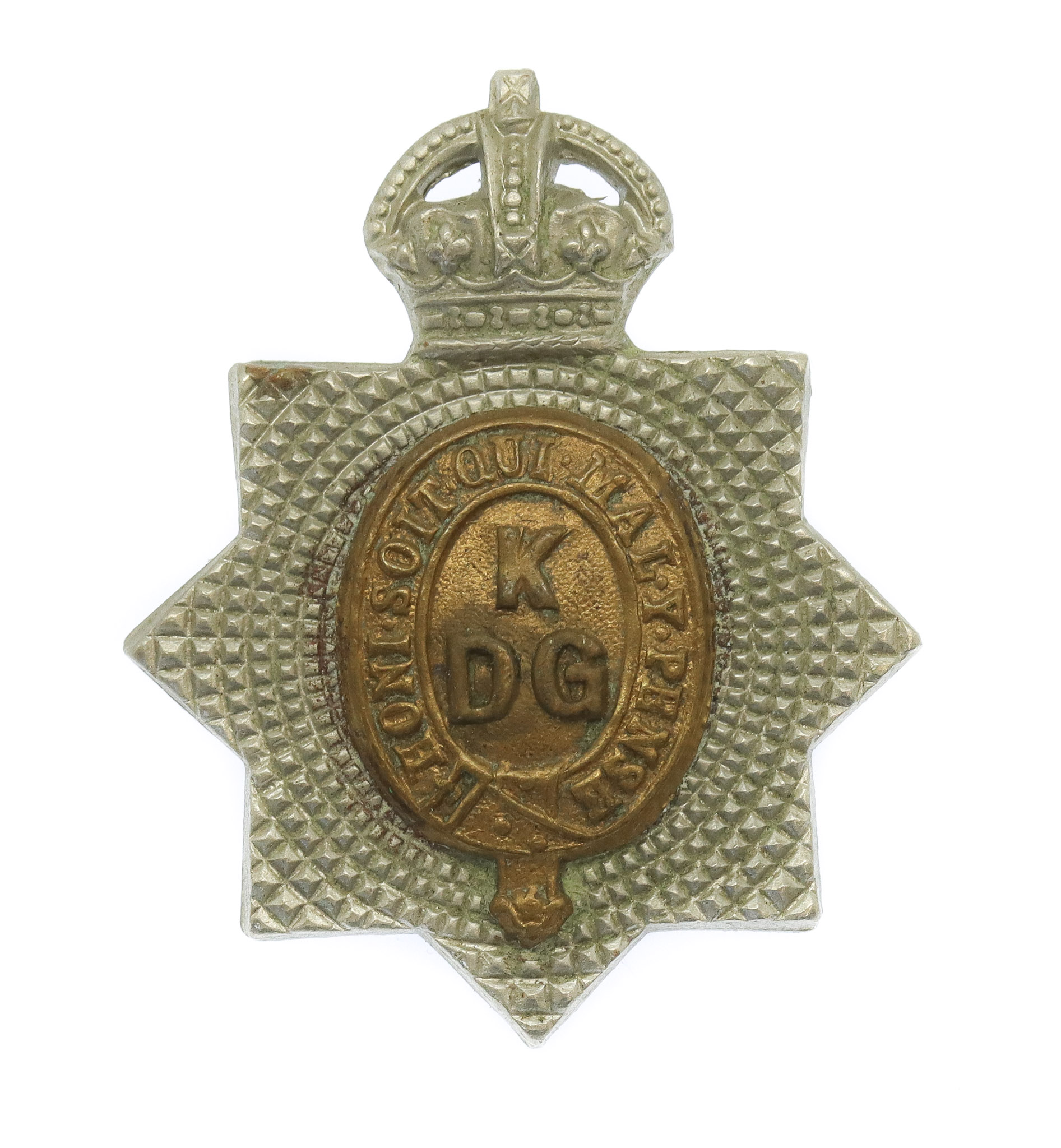 1st King's Dragoon Guards Collar Badge - King's Crown