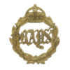 2nd Dragoon Guards (Queen's Bays) Officer's Gilt Collar Badge - King's Crown