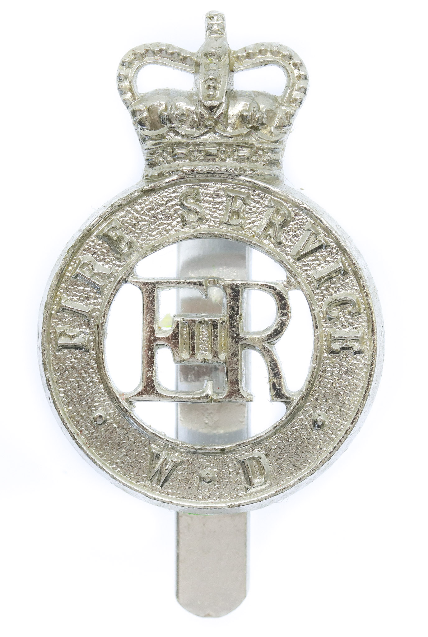 War Department Fire Service Anodised (Staybrite) Cap Badge