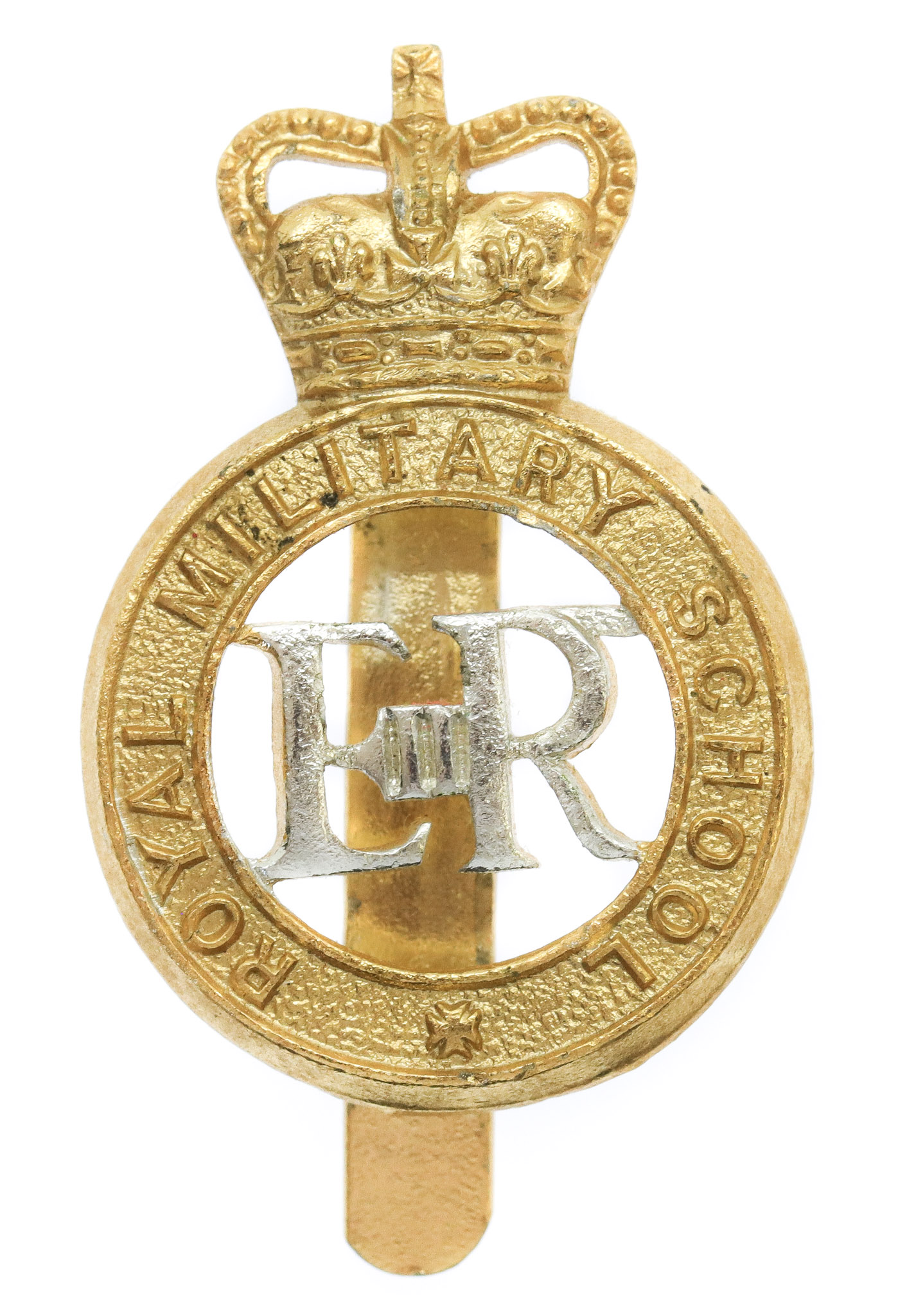 Royal Military School Anodised (Staybrite) Cap Badge 