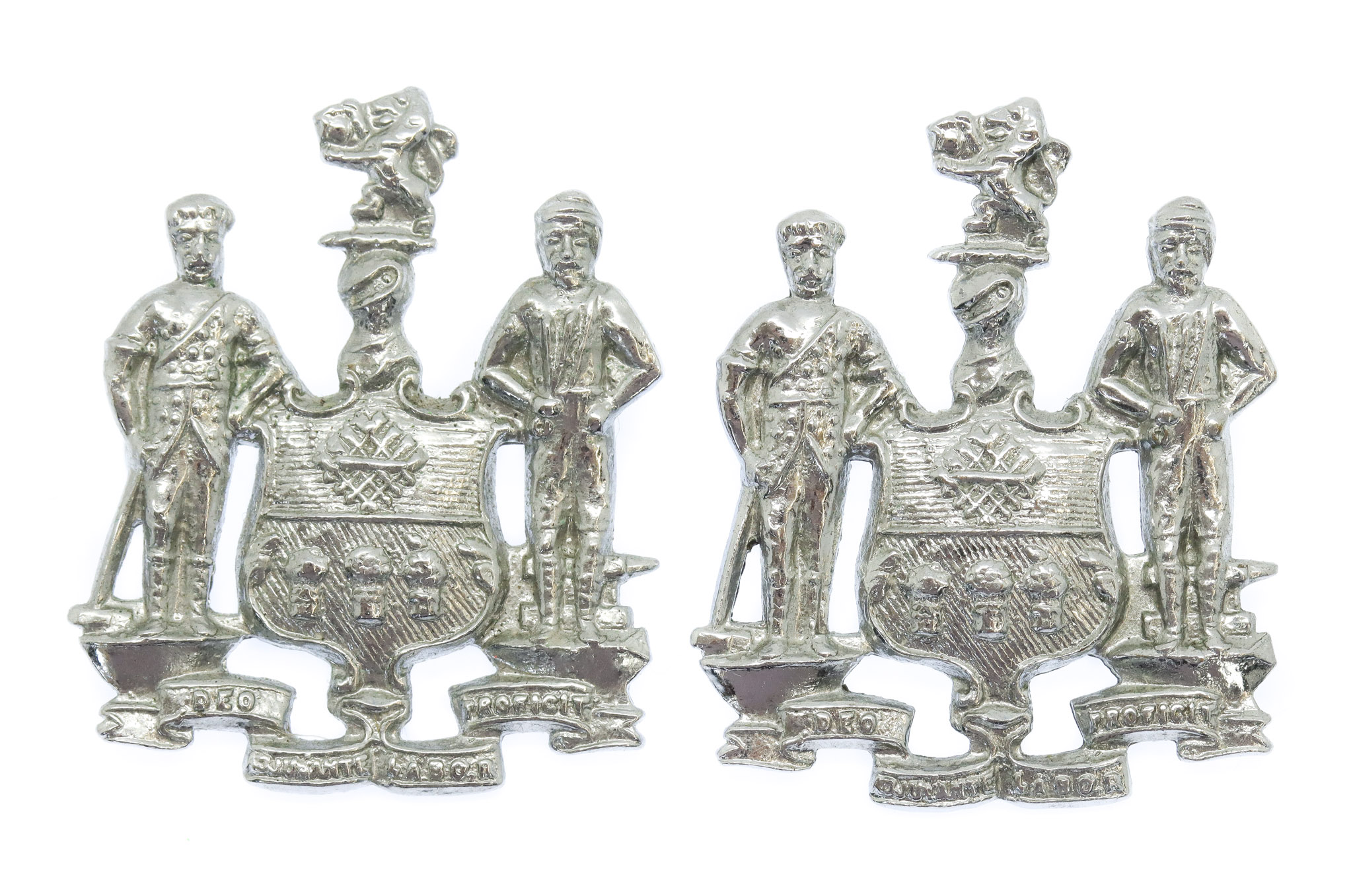 Pair of Sheffield City Police Collar Badges