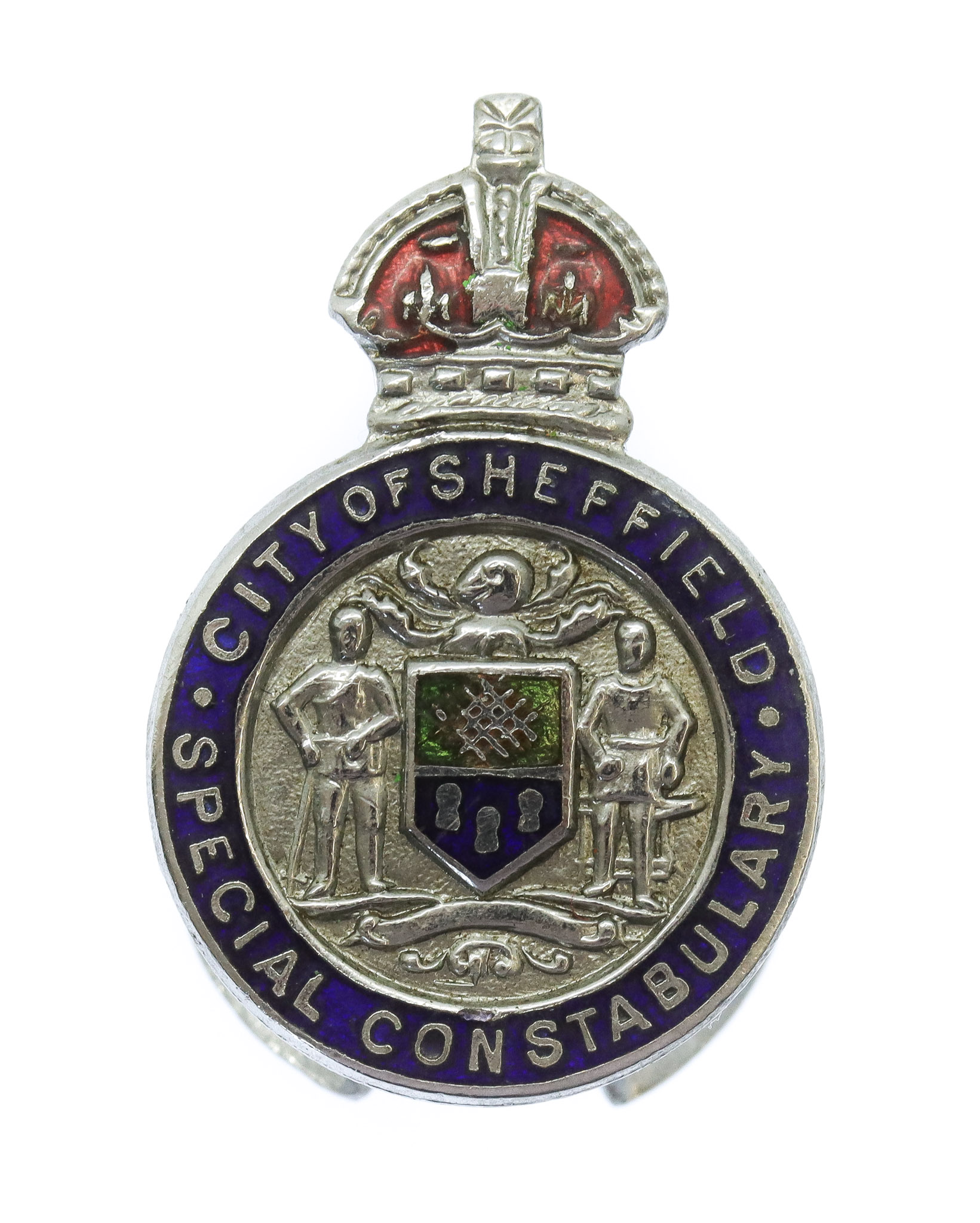 City of Sheffield Special Constabulary Enamelled Lapel Badge - King's Crown
