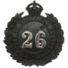 Sheffield City Police Black Wreath Cap Badge - King's Crown