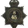 Sheffield City Police Black Helmet Plate - King's Crown (S45)