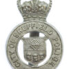 Sheffield City Police Cap Badge - Queen's Crown 