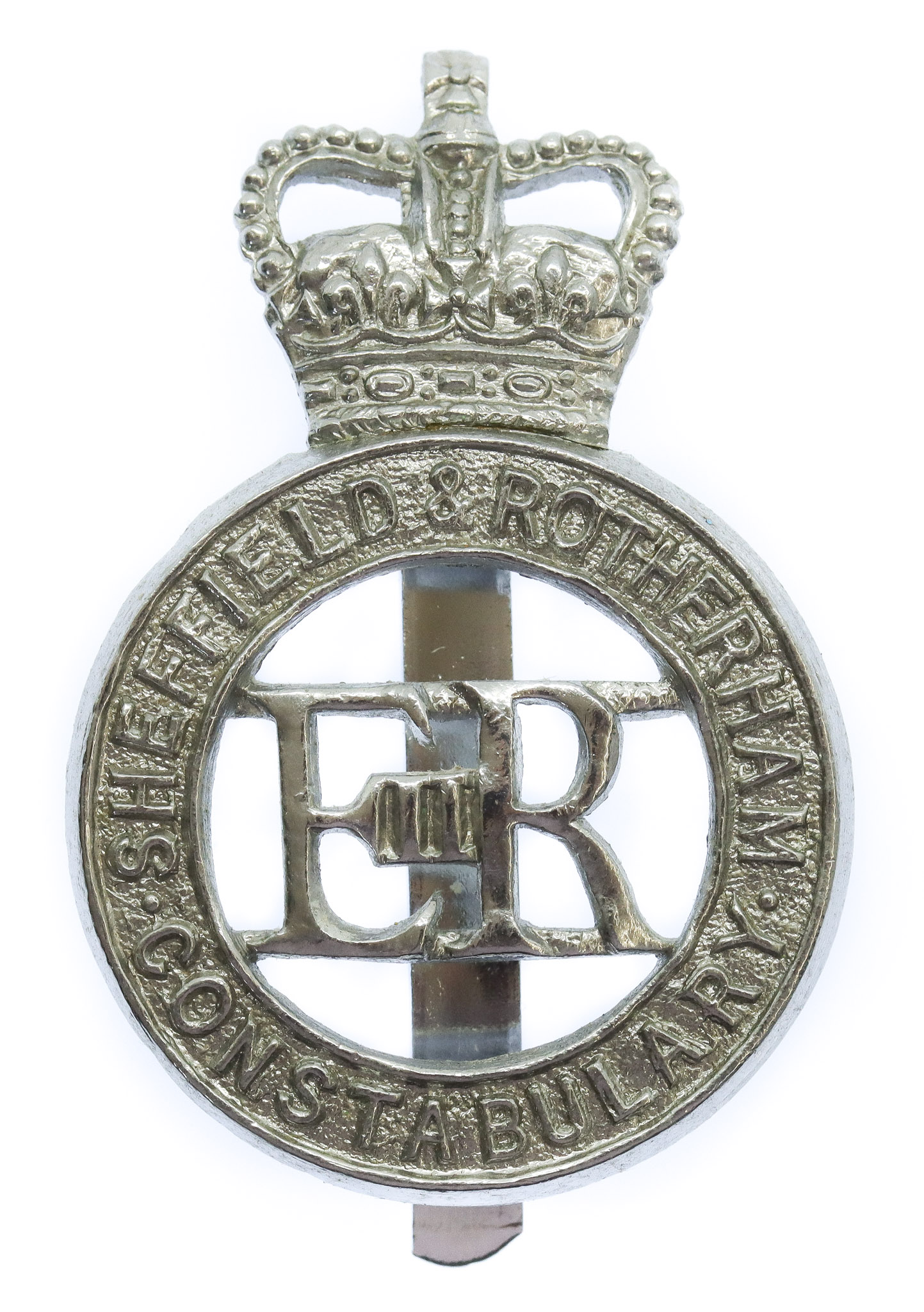 Sheffield & Rotherham Constabulary Cap Badge - Queen's Crown
