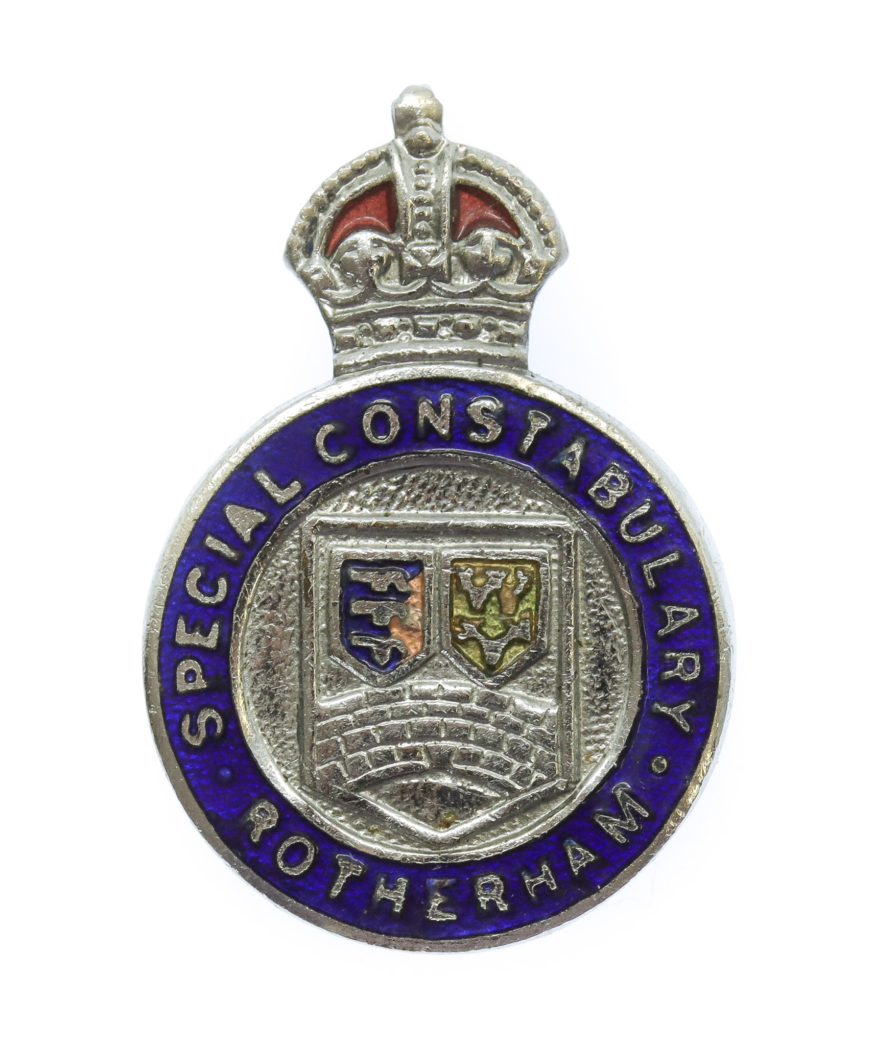 Rotherham Special Constabulary Enamelled Lapel Badge - King's Crown