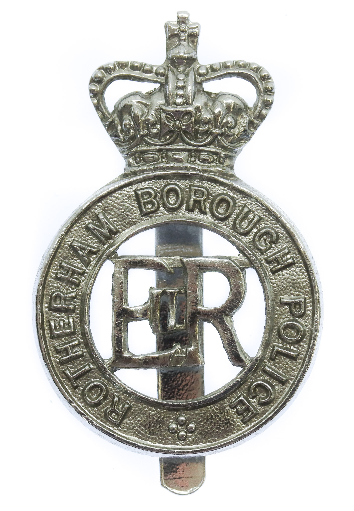Rotherham Borough Police Cap Badge - Queen's Crown