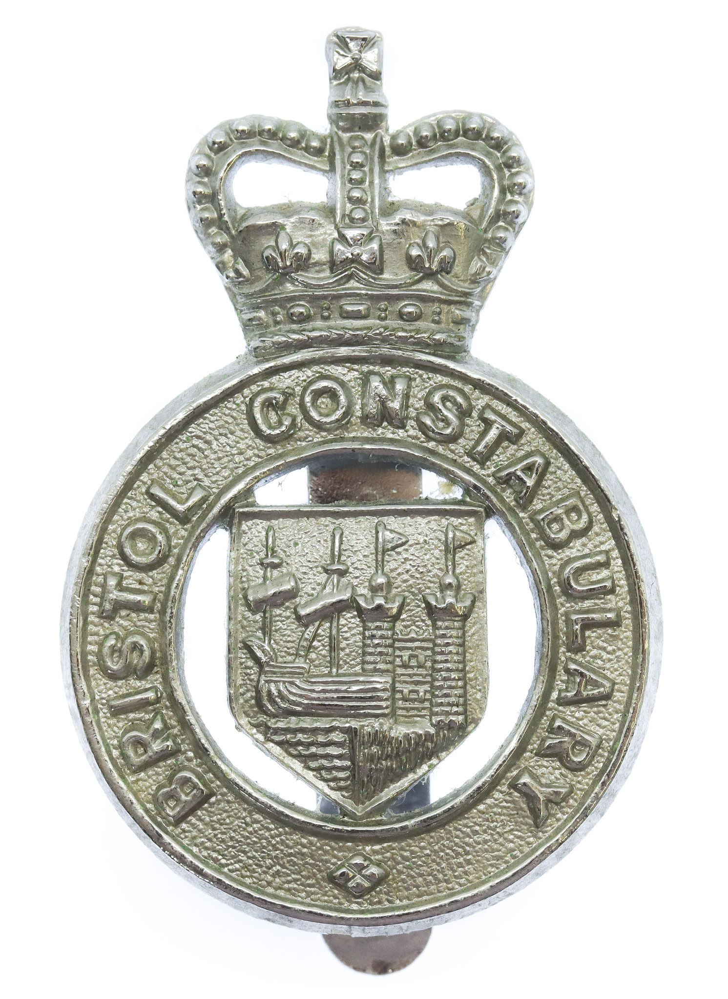 Bristol Constabulary  Cap Badge - Queen's Crown