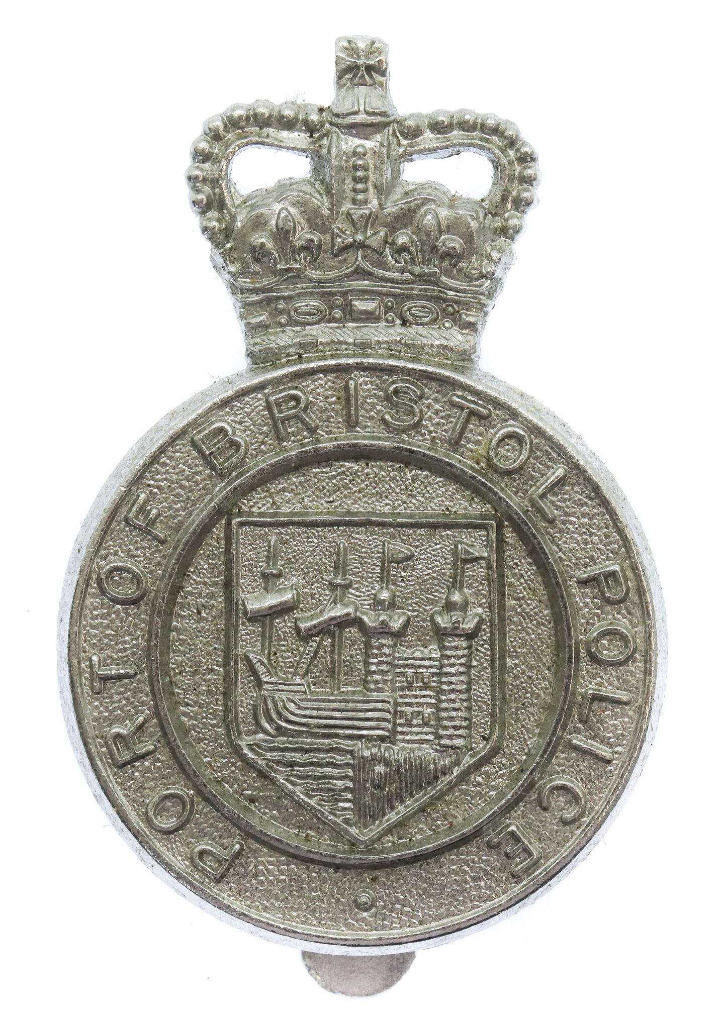 Port of Bristol Police Cap Badge - Queen's Crown