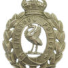 Liverpool City Police White Metal Wreath Helmet Plate - King's Crown
