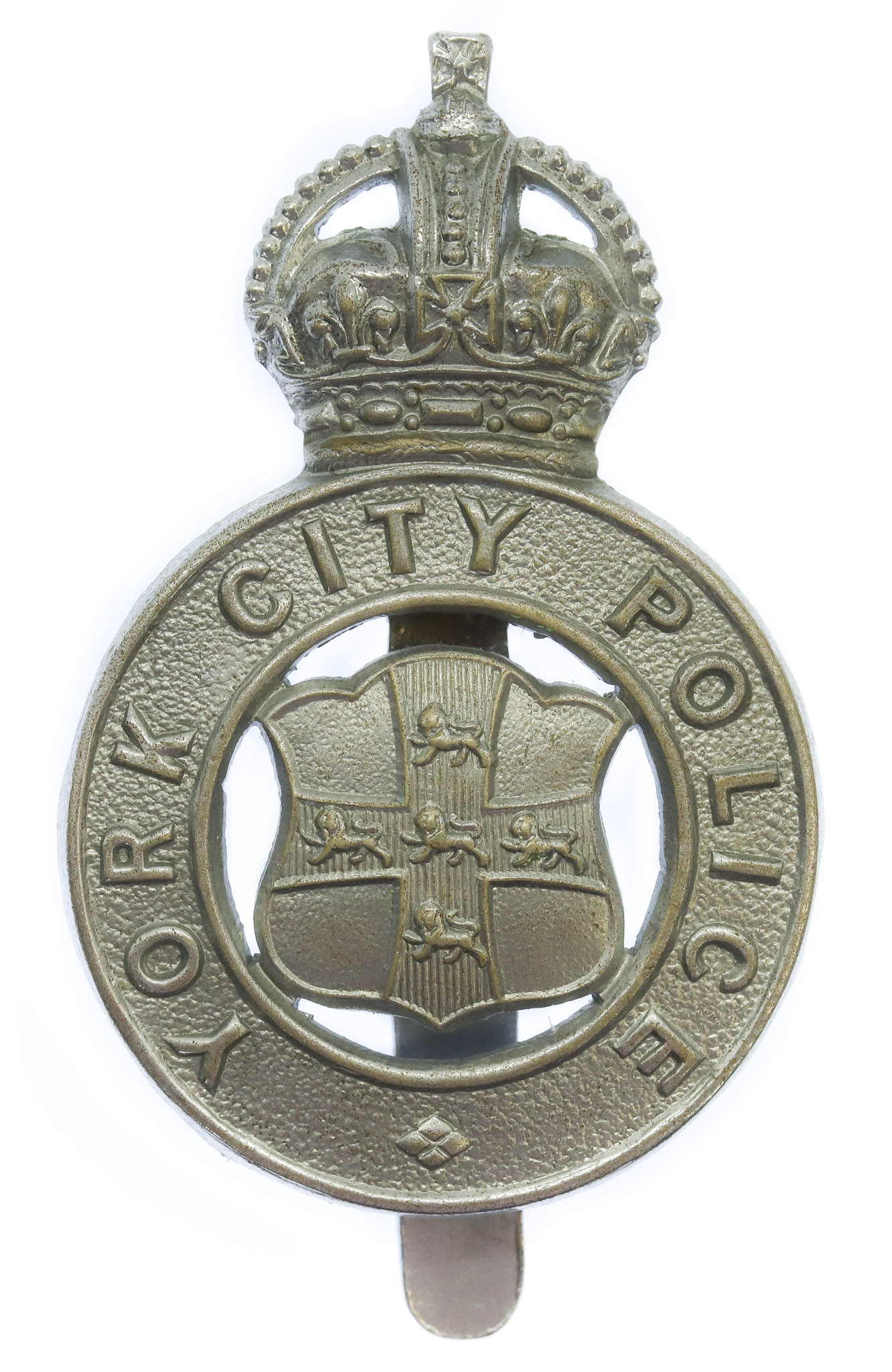 York City Police Cap Badge - King's Crown