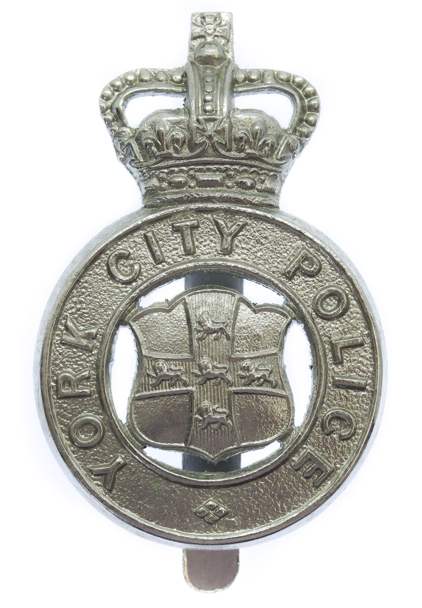 York City Police Cap Badge - Queen's Crown